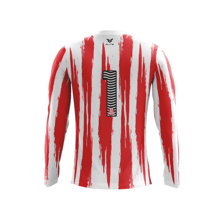 FC VELES TRAINING JERSEY LS (WHITE RED)