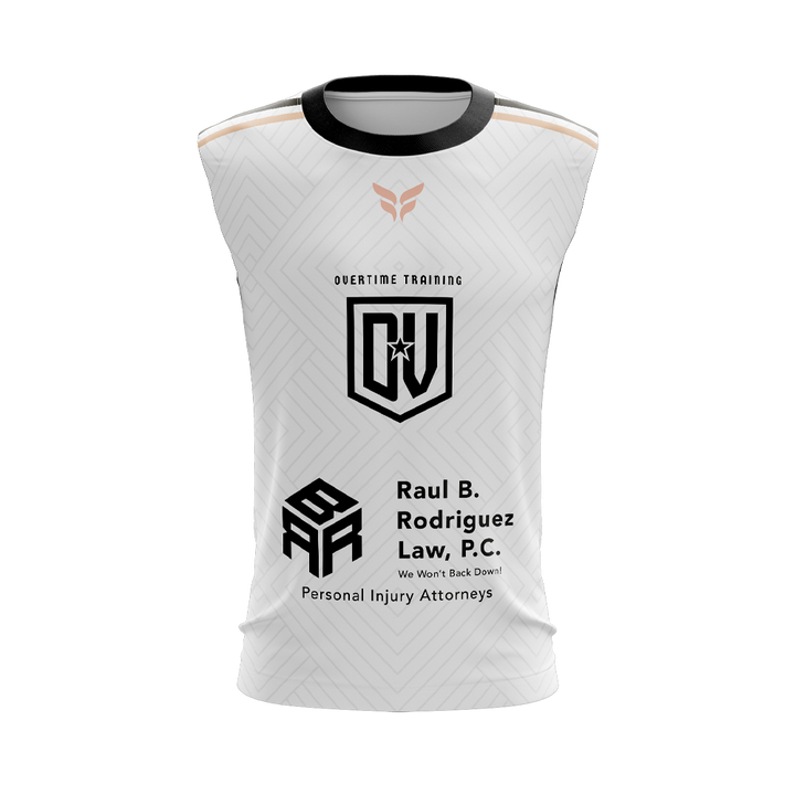 OVERTIME TRAINING SLEEVELESS TRAINING TOP (WHITE)