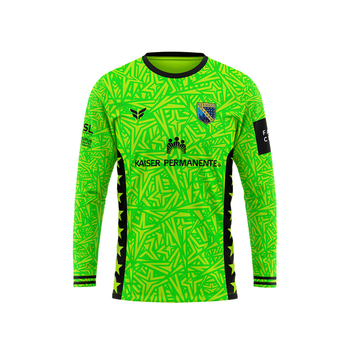 SD SOCKERS JERSEY LS CUSTOMIZABLE (GREEN)