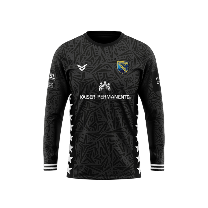 SD SOCKERS JERSEY LS CUSTOMIZABLE (BLACK)