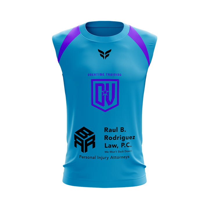 OVERTIME TRAINING SLEEVELESS TRAINING TOP (BLUE)