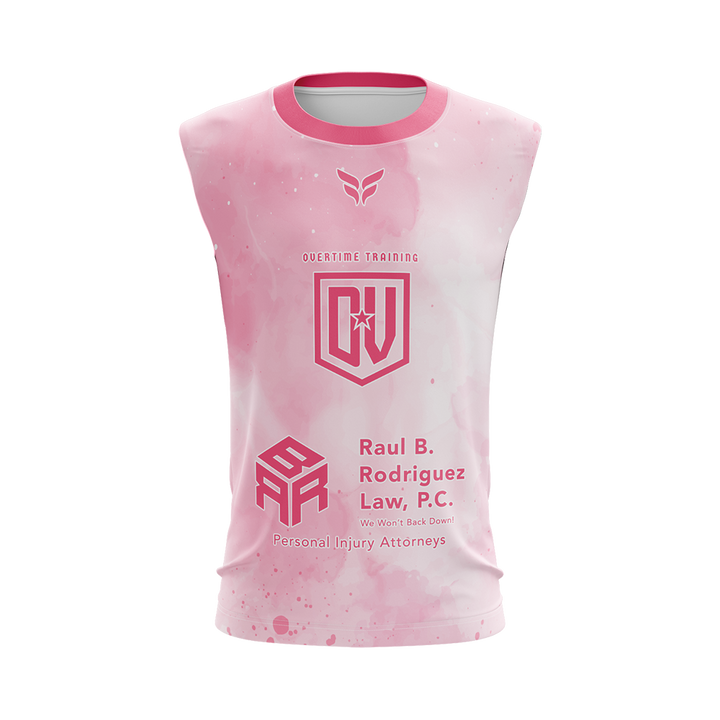 OVERTIME TRAINING SLEEVELESS TRAINING TOP (PINK)